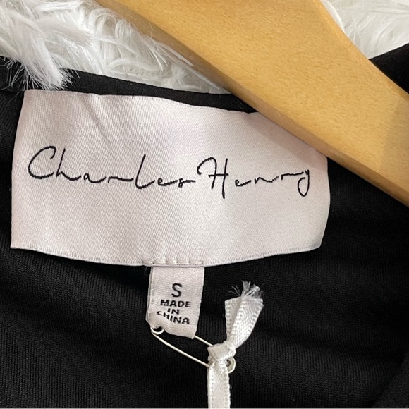 Charles Henry Dress Women’s Small Black Long Bell Sleeve Zipper Back Office - Picture 3 of 7